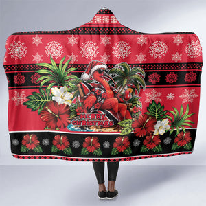 Afro-Trinidadian and Tobagonian Christmas Hooded Blanket This Scarlet Ibis Needs A Beach Retreat