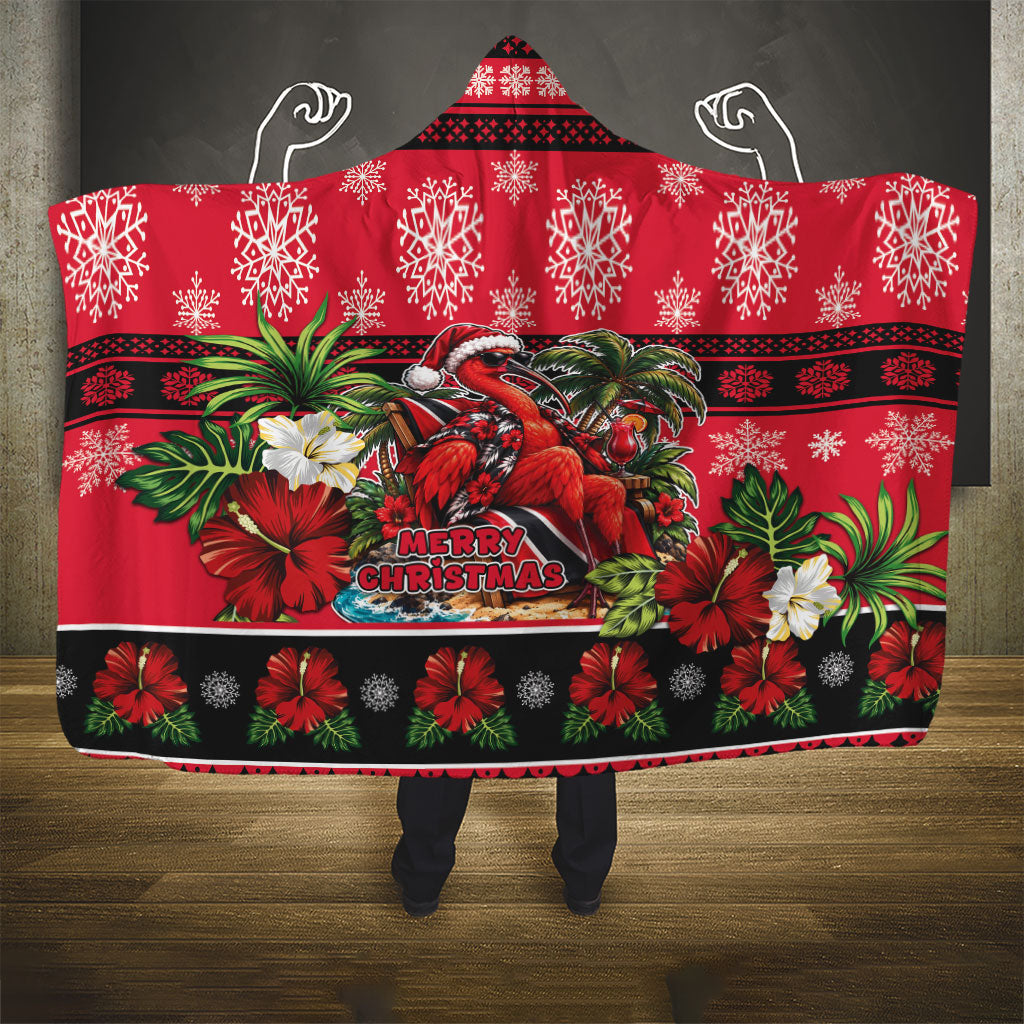 Afro-Trinidadian and Tobagonian Christmas Hooded Blanket This Scarlet Ibis Needs A Beach Retreat