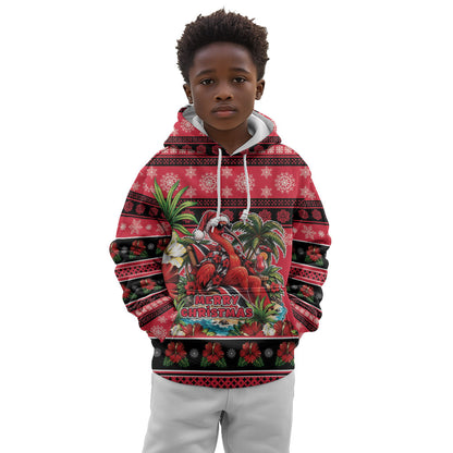 Afro-Trinidadian and Tobagonian Christmas Kid Hoodie This Scarlet Ibis Needs A Beach Retreat