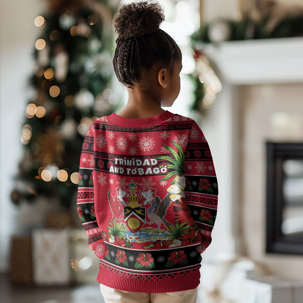 Afro-Trinidadian and Tobagonian Christmas Kid Ugly Christmas Sweater This Scarlet Ibis Needs A Beach Retreat