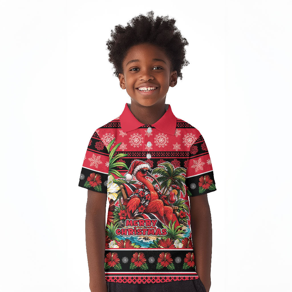Afro-Trinidadian and Tobagonian Christmas Kid Polo Shirt This Scarlet Ibis Needs A Beach Retreat