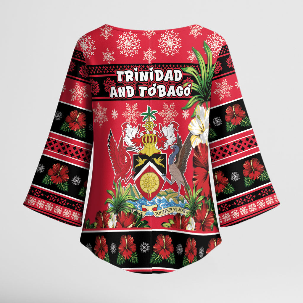 Afro-Trinidadian and Tobagonian Christmas Kimono Sleeve Blouse This Scarlet Ibis Needs A Beach Retreat