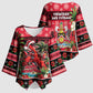 Afro-Trinidadian and Tobagonian Christmas Kimono Sleeve Blouse This Scarlet Ibis Needs A Beach Retreat