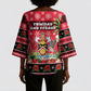 Afro-Trinidadian and Tobagonian Christmas Kimono Sleeve Blouse This Scarlet Ibis Needs A Beach Retreat