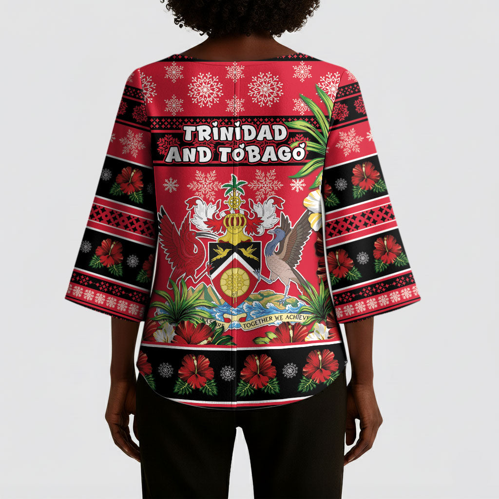 Afro-Trinidadian and Tobagonian Christmas Kimono Sleeve Blouse This Scarlet Ibis Needs A Beach Retreat