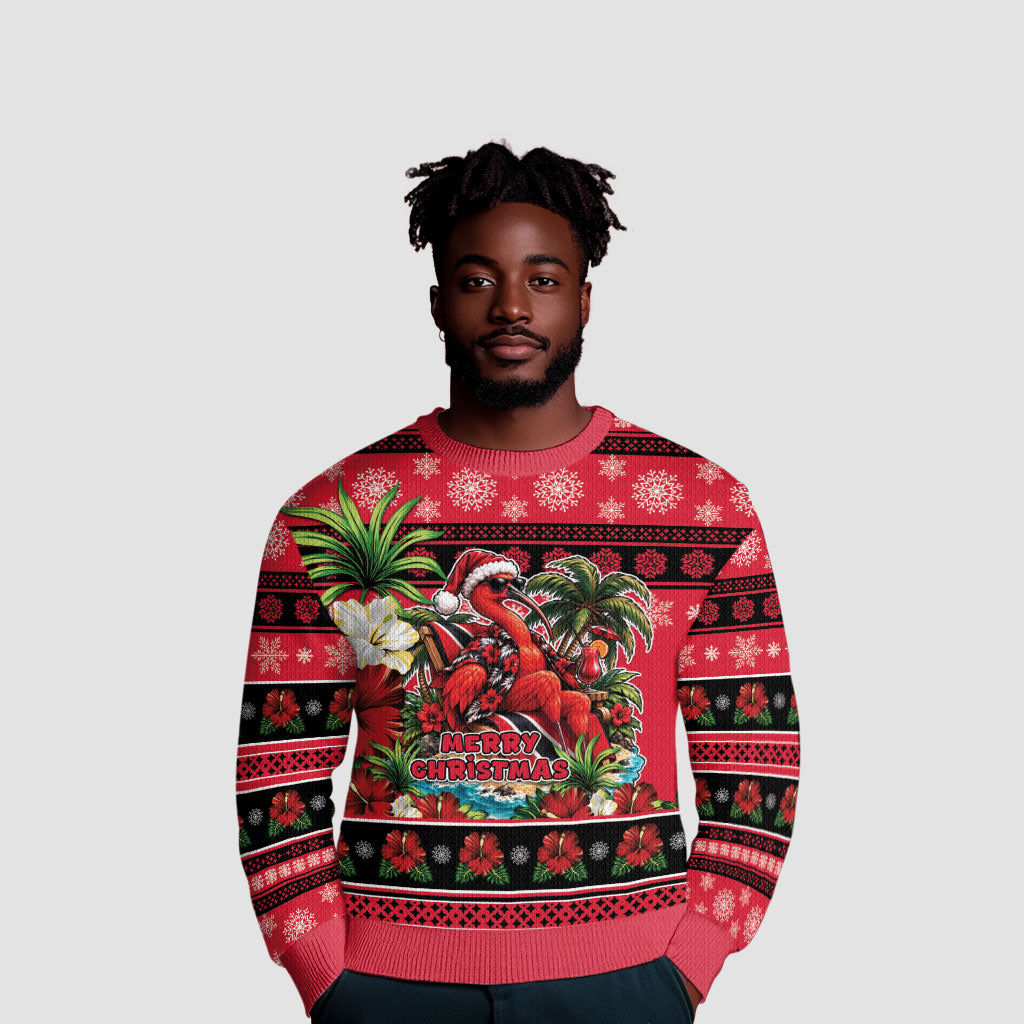 Afro-Trinidadian and Tobagonian Christmas Ugly Christmas Sweater This Scarlet Ibis Needs A Beach Retreat
