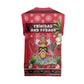 Afro-Trinidadian and Tobagonian Christmas Knitted V-Neck Vest This Scarlet Ibis Needs A Beach Retreat