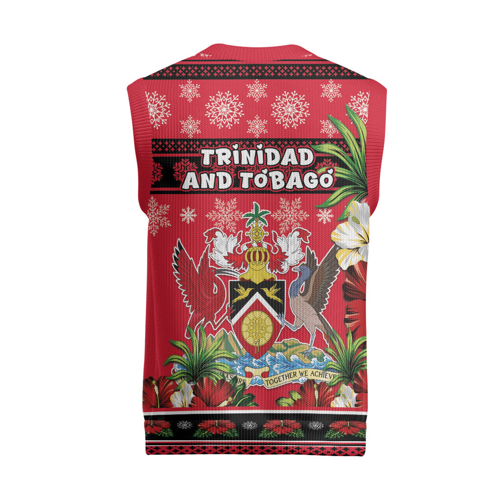Afro-Trinidadian and Tobagonian Christmas Knitted V-Neck Vest This Scarlet Ibis Needs A Beach Retreat