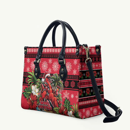 Afro-Trinidadian and Tobagonian Christmas Leather Bag This Scarlet Ibis Needs A Beach Retreat