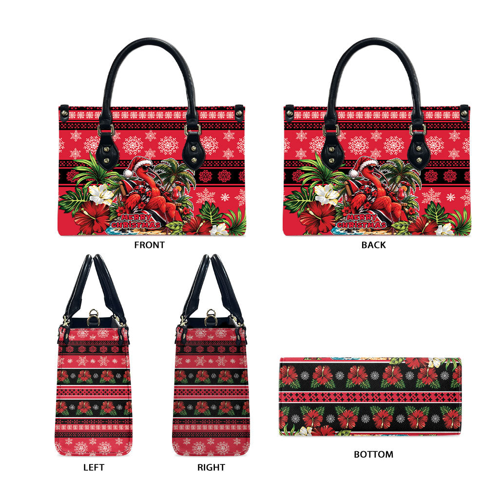 Afro-Trinidadian and Tobagonian Christmas Leather Bag This Scarlet Ibis Needs A Beach Retreat