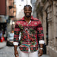 Afro-Trinidadian and Tobagonian Christmas Long Sleeve Button Shirt This Scarlet Ibis Needs A Beach Retreat