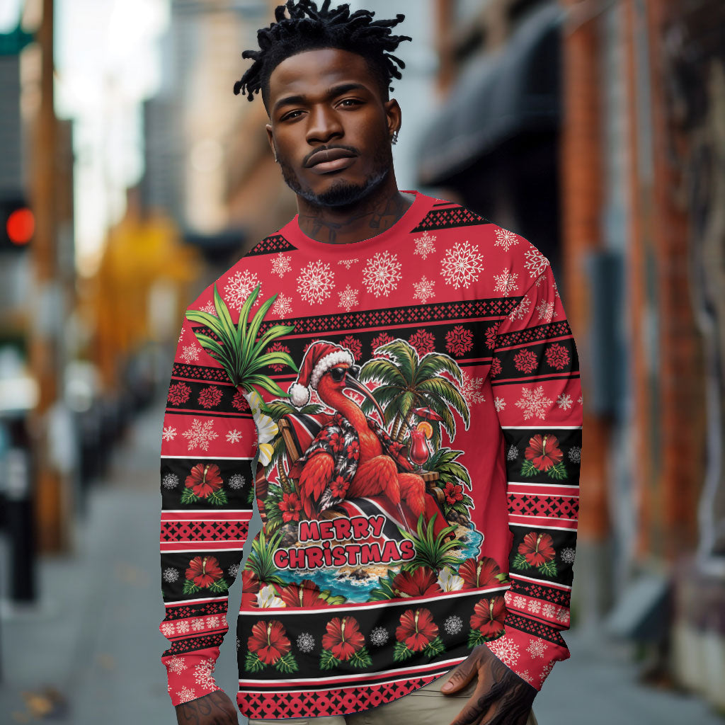 Afro-Trinidadian and Tobagonian Christmas Long Sleeve Shirt This Scarlet Ibis Needs A Beach Retreat