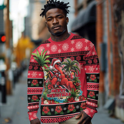 Afro-Trinidadian and Tobagonian Christmas Long Sleeve Shirt This Scarlet Ibis Needs A Beach Retreat