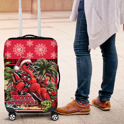 Afro-Trinidadian and Tobagonian Christmas Luggage Cover This Scarlet Ibis Needs A Beach Retreat