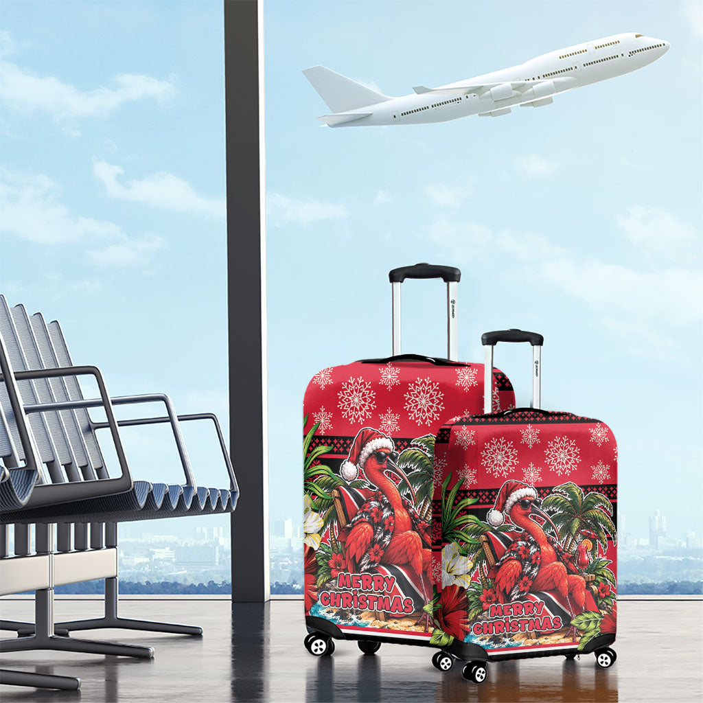 Afro-Trinidadian and Tobagonian Christmas Luggage Cover This Scarlet Ibis Needs A Beach Retreat