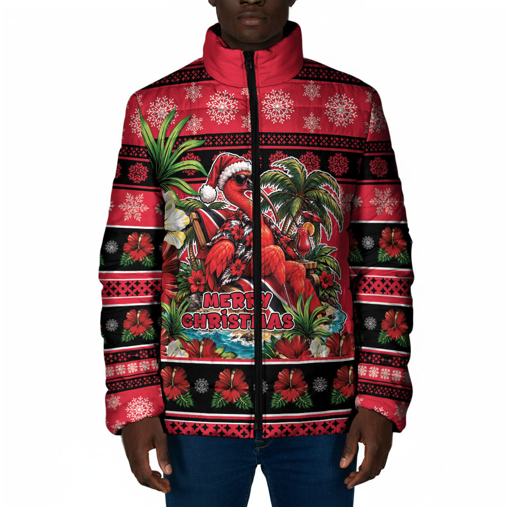 Afro-Trinidadian and Tobagonian Christmas Padded Jacket This Scarlet Ibis Needs A Beach Retreat