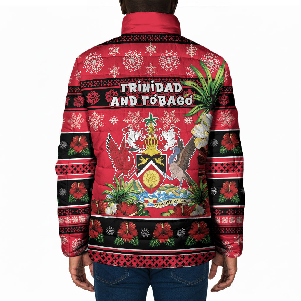 Afro-Trinidadian and Tobagonian Christmas Padded Jacket This Scarlet Ibis Needs A Beach Retreat