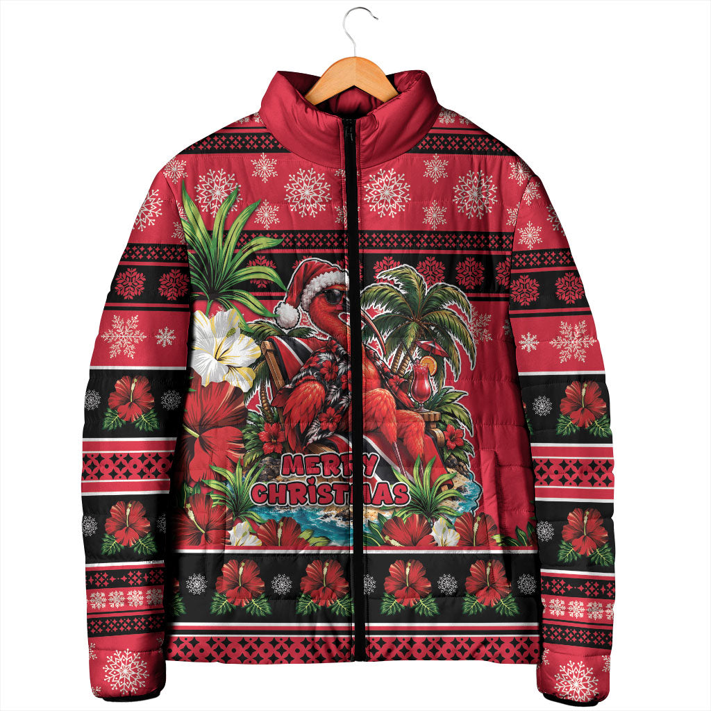 Afro-Trinidadian and Tobagonian Christmas Padded Jacket This Scarlet Ibis Needs A Beach Retreat