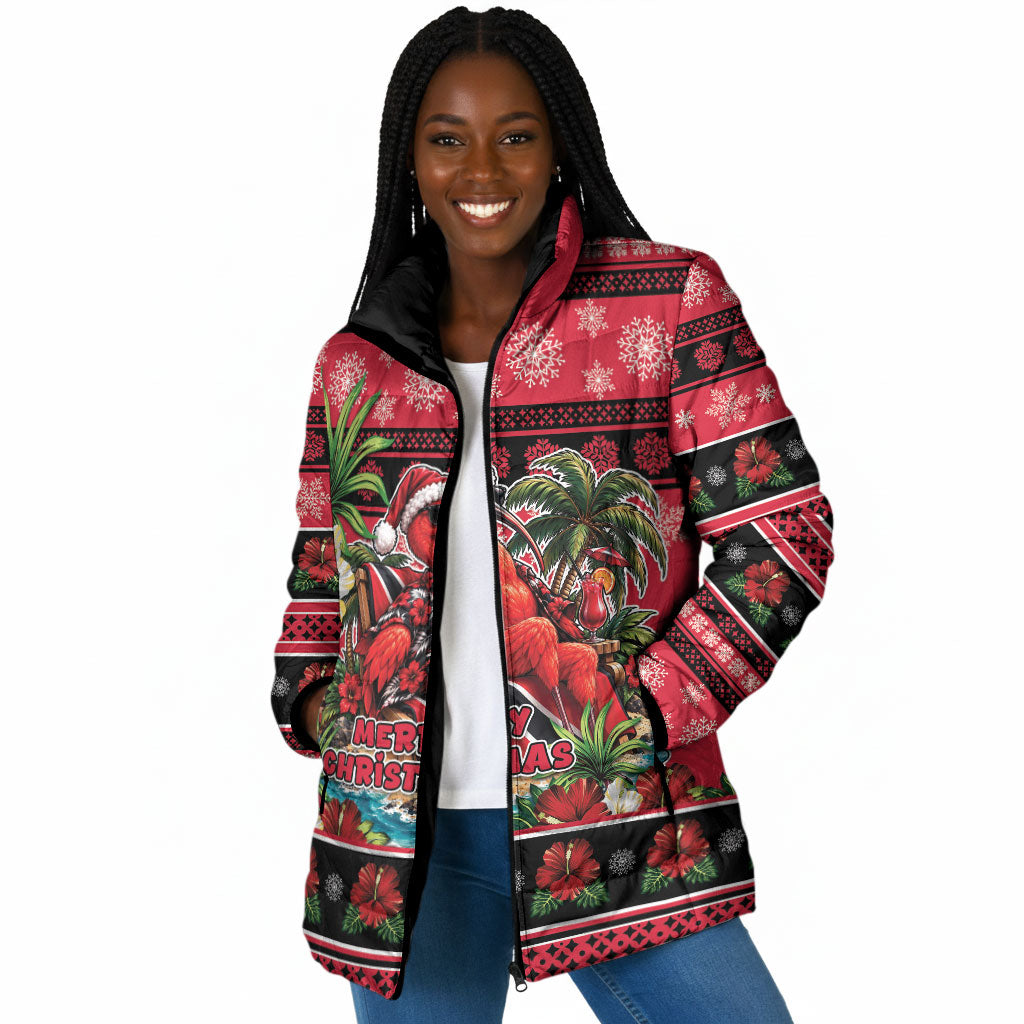 Afro-Trinidadian and Tobagonian Christmas Padded Jacket This Scarlet Ibis Needs A Beach Retreat