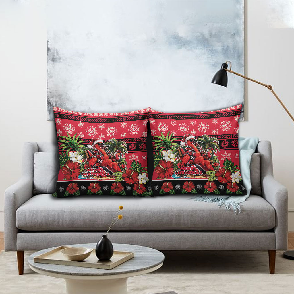 Afro-Trinidadian and Tobagonian Christmas Pillow Cover This Scarlet Ibis Needs A Beach Retreat