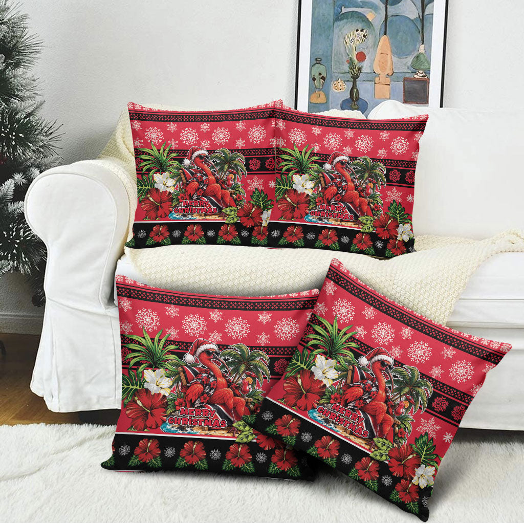 Afro-Trinidadian and Tobagonian Christmas Pillow Cover This Scarlet Ibis Needs A Beach Retreat
