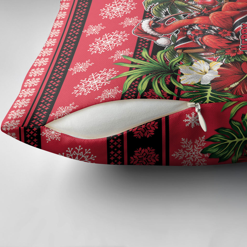Afro-Trinidadian and Tobagonian Christmas Pillow Cover This Scarlet Ibis Needs A Beach Retreat