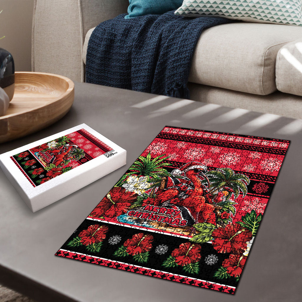 Afro-Trinidadian and Tobagonian Christmas Puzzle This Scarlet Ibis Needs A Beach Retreat