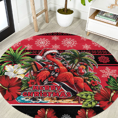 Afro-Trinidadian and Tobagonian Christmas Round Carpet This Scarlet Ibis Needs A Beach Retreat