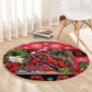 Afro-Trinidadian and Tobagonian Christmas Round Carpet This Scarlet Ibis Needs A Beach Retreat