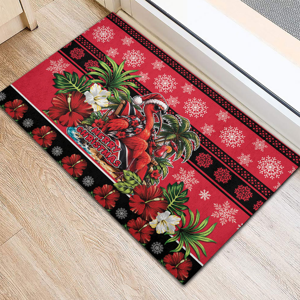 Afro-Trinidadian and Tobagonian Christmas Rubber Doormat This Scarlet Ibis Needs A Beach Retreat