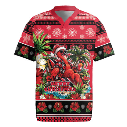 Afro-Trinidadian and Tobagonian Christmas Rugby Jersey This Scarlet Ibis Needs A Beach Retreat