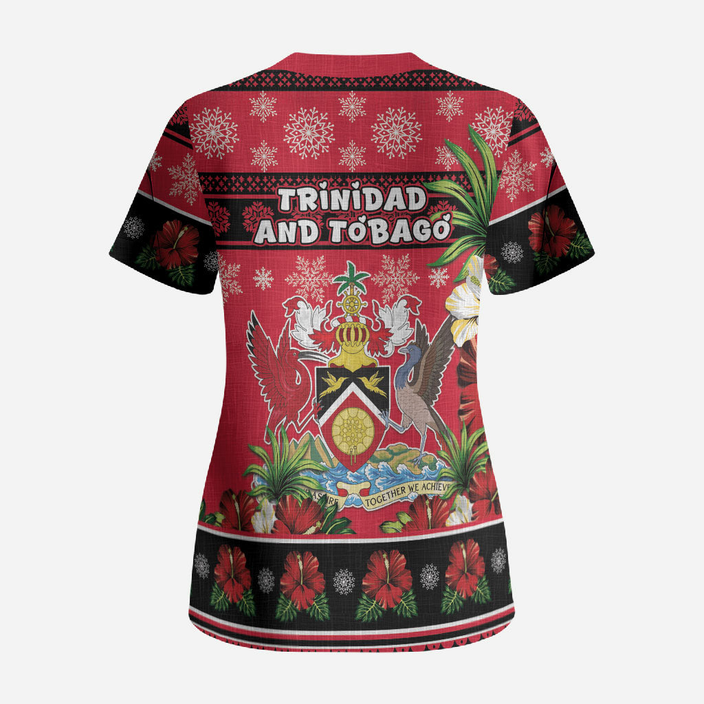Afro-Trinidadian and Tobagonian Christmas Scrub Top This Scarlet Ibis Needs A Beach Retreat