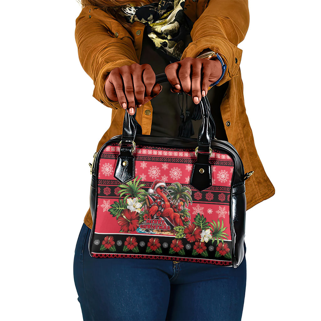 Afro-Trinidadian and Tobagonian Christmas Shoulder Handbag This Scarlet Ibis Needs A Beach Retreat