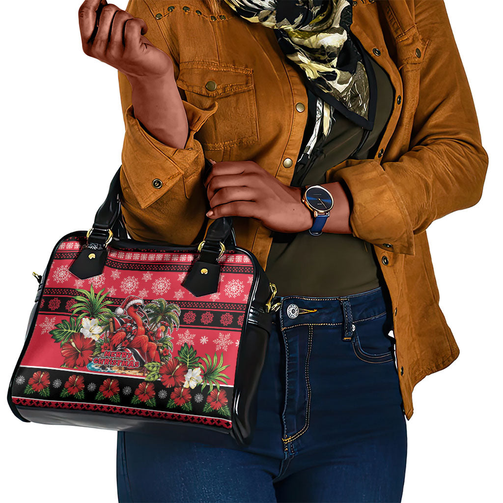 Afro-Trinidadian and Tobagonian Christmas Shoulder Handbag This Scarlet Ibis Needs A Beach Retreat