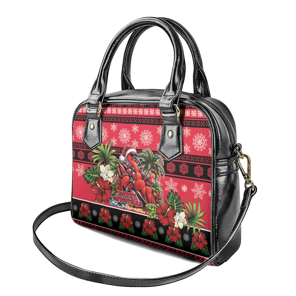 Afro-Trinidadian and Tobagonian Christmas Shoulder Handbag This Scarlet Ibis Needs A Beach Retreat