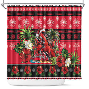Afro-Trinidadian and Tobagonian Christmas Shower Curtain This Scarlet Ibis Needs A Beach Retreat