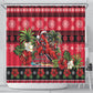 Afro-Trinidadian and Tobagonian Christmas Shower Curtain This Scarlet Ibis Needs A Beach Retreat