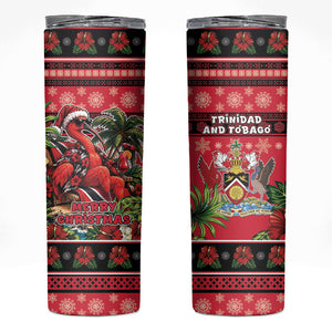 Afro-Trinidadian and Tobagonian Christmas Skinny Tumbler This Scarlet Ibis Needs A Beach Retreat
