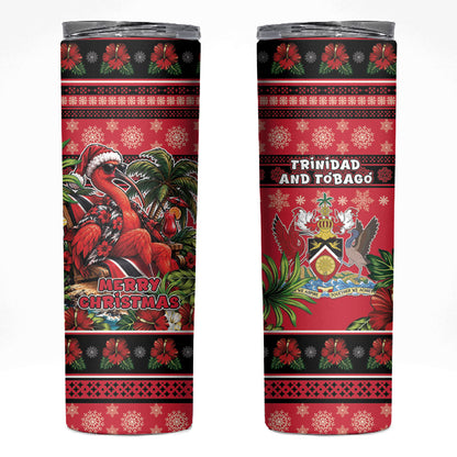 Afro-Trinidadian and Tobagonian Christmas Skinny Tumbler This Scarlet Ibis Needs A Beach Retreat