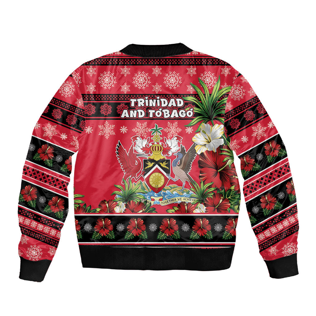 Afro-Trinidadian and Tobagonian Christmas Sleeve Zip Bomber Jacket This Scarlet Ibis Needs A Beach Retreat