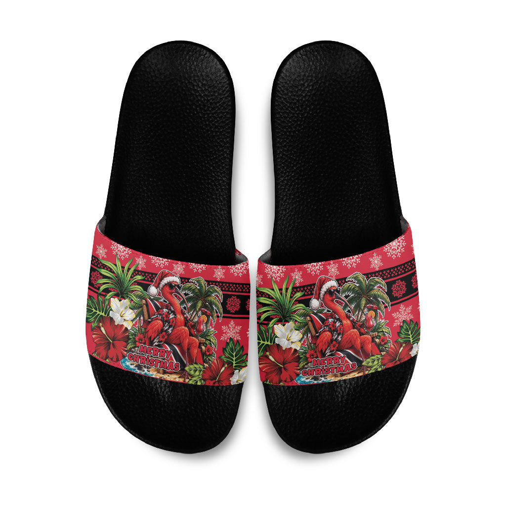 Afro-Trinidadian and Tobagonian Christmas Slide Sandals This Scarlet Ibis Needs A Beach Retreat
