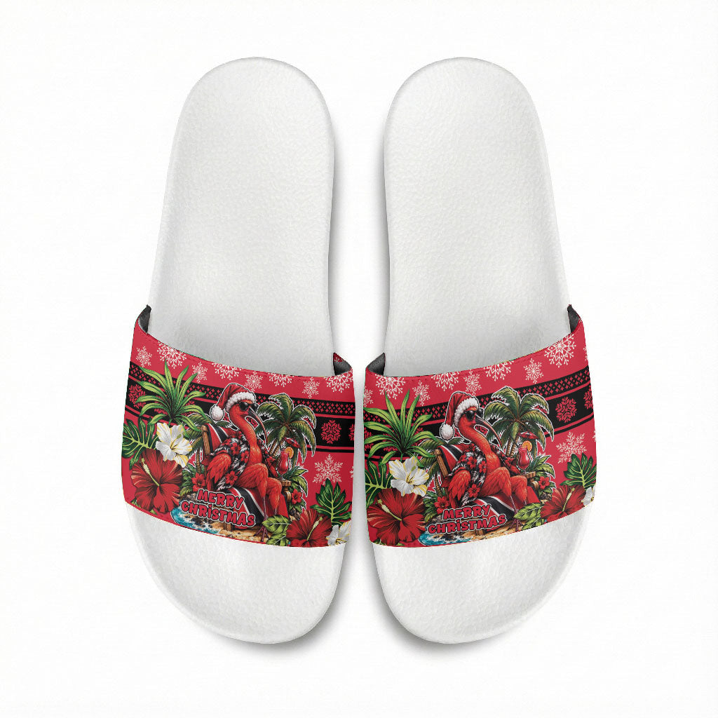 Afro-Trinidadian and Tobagonian Christmas Slide Sandals This Scarlet Ibis Needs A Beach Retreat