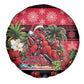 Afro-Trinidadian and Tobagonian Christmas Spare Tire Cover This Scarlet Ibis Needs A Beach Retreat