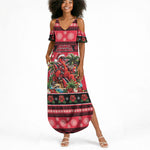 Afro-Trinidadian and Tobagonian Christmas Summer Maxi Dress This Scarlet Ibis Needs A Beach Retreat