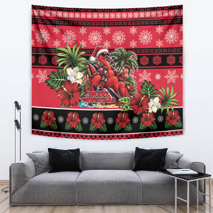 Afro-Trinidadian and Tobagonian Christmas Tapestry This Scarlet Ibis Needs A Beach Retreat