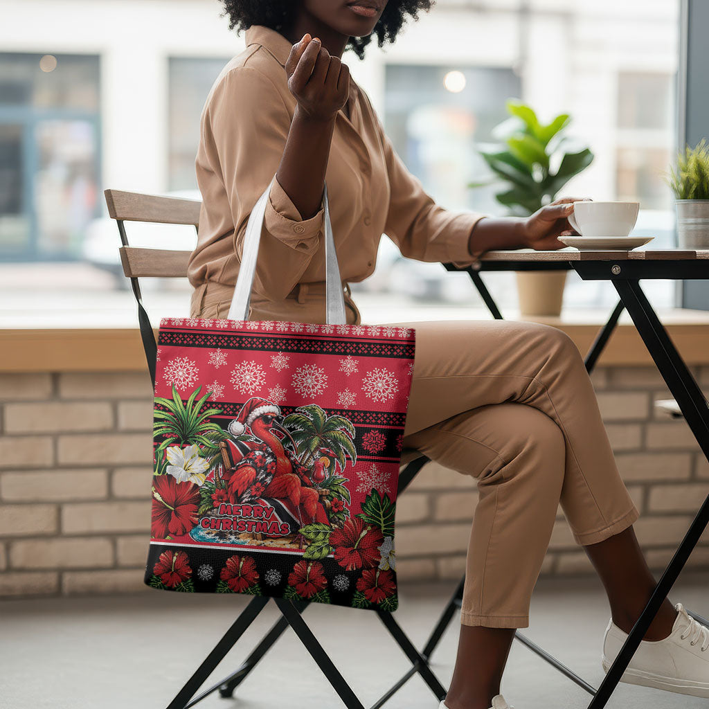 Afro-Trinidadian and Tobagonian Christmas Tote Bag This Scarlet Ibis Needs A Beach Retreat