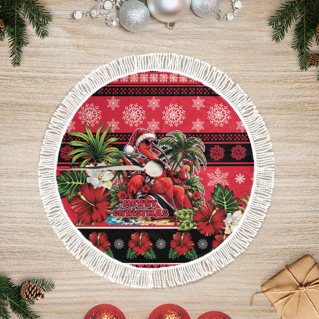 Afro-Trinidadian and Tobagonian Christmas Tree Skirt This Scarlet Ibis Needs A Beach Retreat