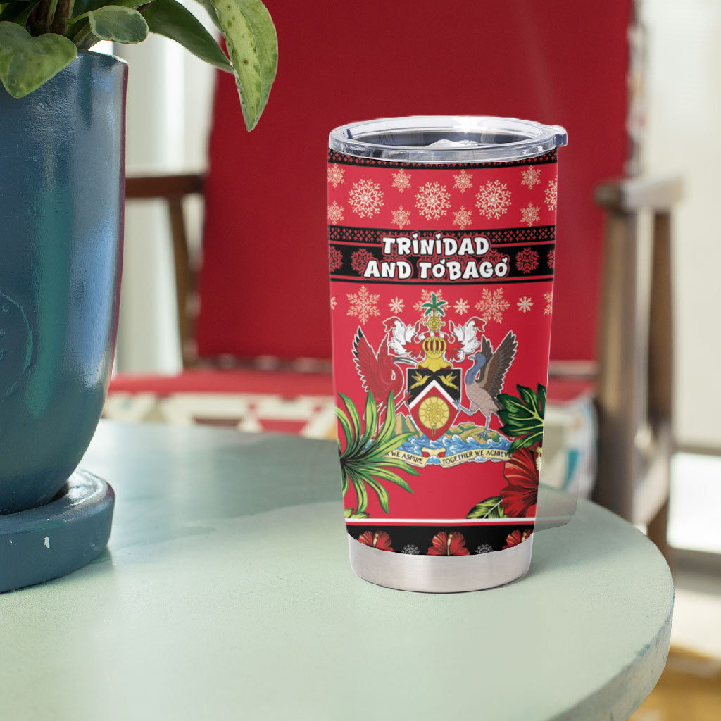 Afro-Trinidadian and Tobagonian Christmas Tumbler Cup This Scarlet Ibis Needs A Beach Retreat