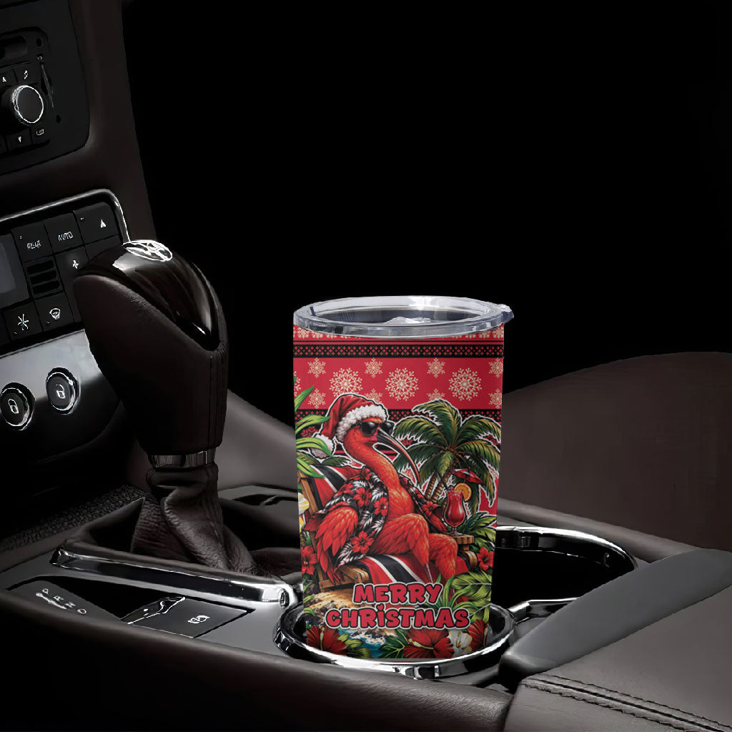 Afro-Trinidadian and Tobagonian Christmas Tumbler Cup This Scarlet Ibis Needs A Beach Retreat