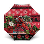 Afro-Trinidadian and Tobagonian Christmas Umbrella This Scarlet Ibis Needs A Beach Retreat